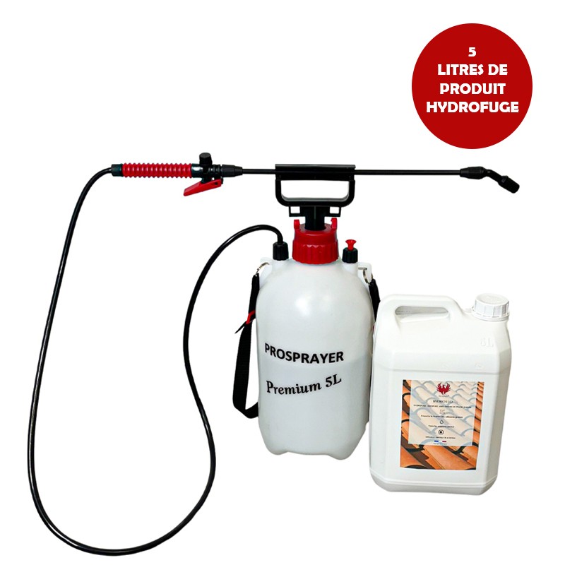 Pulvérisateur à pression 5 L + Hydrofuge 5 L