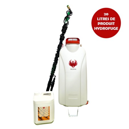 Pulvérisateur électrique GLADIATOR SPRAYER PHOENIX + Perche Télescopique 5,4 mètres + Produit Hydrofuge 20 L